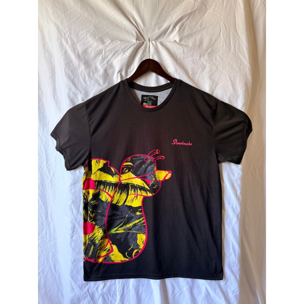Slowbucks Viral Wear Men XL Black Graphic T-Shirt Snail Print Streetwear Tee